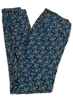 LuLaRoe Buttery Soft Leggings different shades of Blue Womens Tall & Curvy  #034